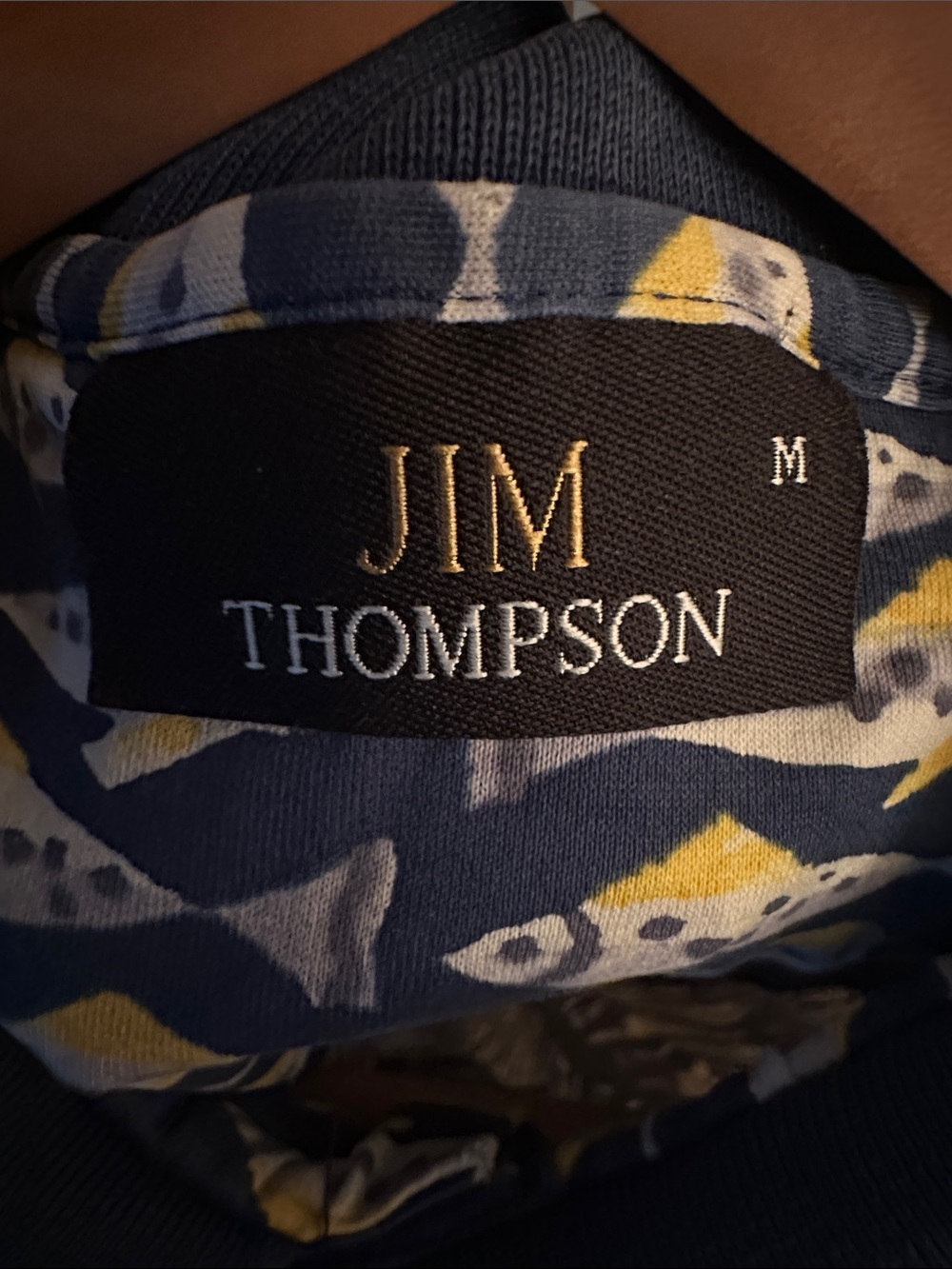 JIM THOMPSON FISH PRINT POLO SHIRT MENS MEDIUM - Picture 8 of 8